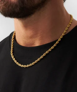 Çelik Gold Burgu Zincir Kolye