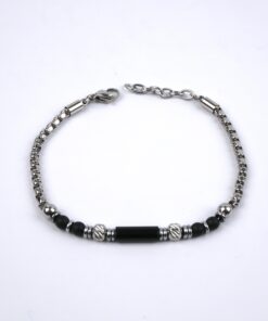Siyah Taşlı Bileklik