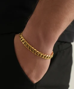 Cuban Gold Erkek Titanium Bileklik